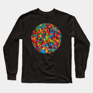 Colorful Candy-Coated Chocolate Long Sleeve T-Shirt